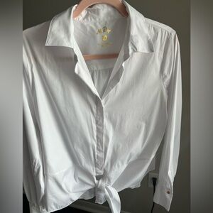 Lilly Pulitzer Thé Lilly Tie Shirt, Size M